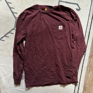 Carhartt | Size S | Maroon Pocket Tshirt